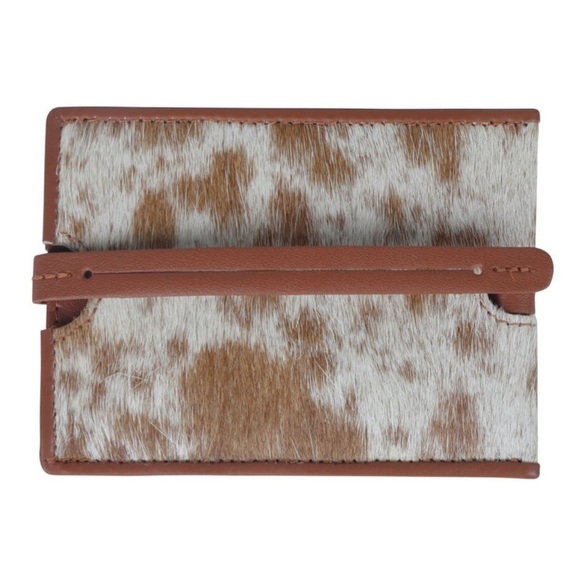 Leather with hairon baggage tags, 3 styles, NWT - Picture 4 of 10